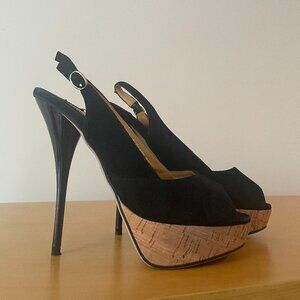 Viverre Suede and Cork Sandals
